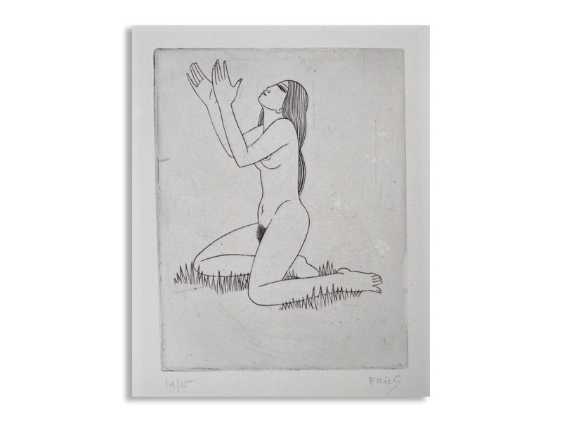 Eric Gill (English, 1882-1940), Earth Waiting,1926 Procreant Hymn (P360), engraving on copper.